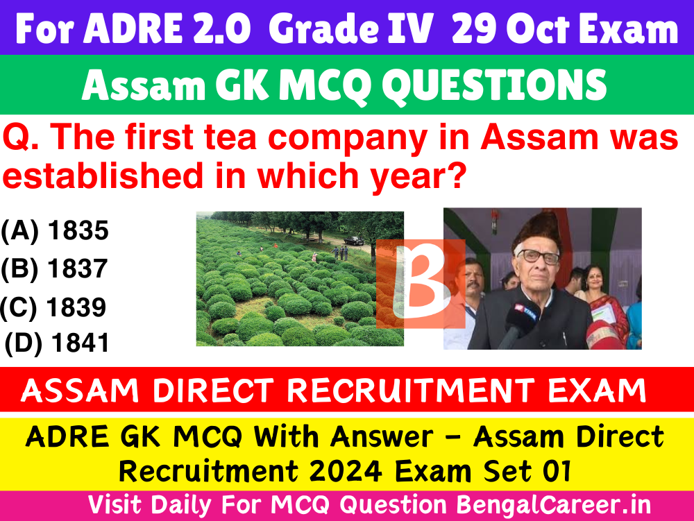 ADRE GK MCQ With Answer